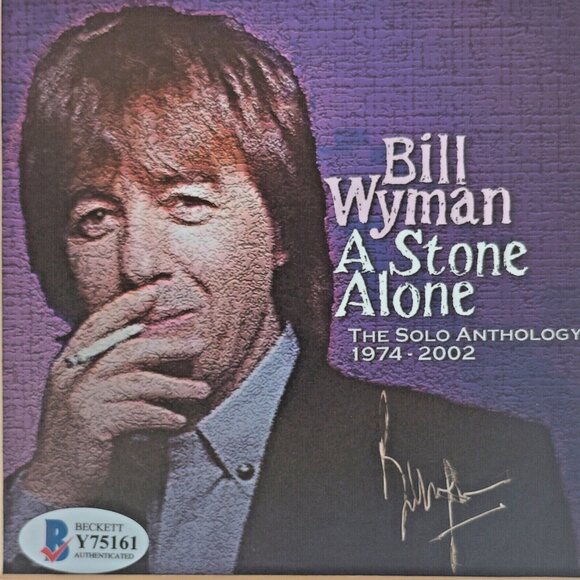 Bill Wyman Signed A Stone Alone Framed CD Beckett Rolling Stones Autograph Album - Picture 2 of 5
